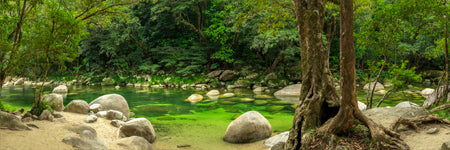 Shaun Trainer Fine Art Landscape Photography Prints. Mossman Gorge swimming hole Queensland, Port Douglas Australia.